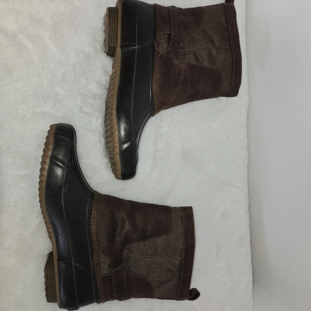 Lucky Brand Rustic Brown Weendie Duck Boots Women's Size 7